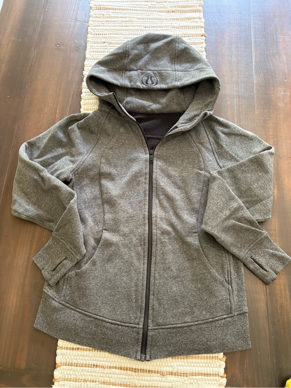 Lululumon Scuba zip up hooded jacket